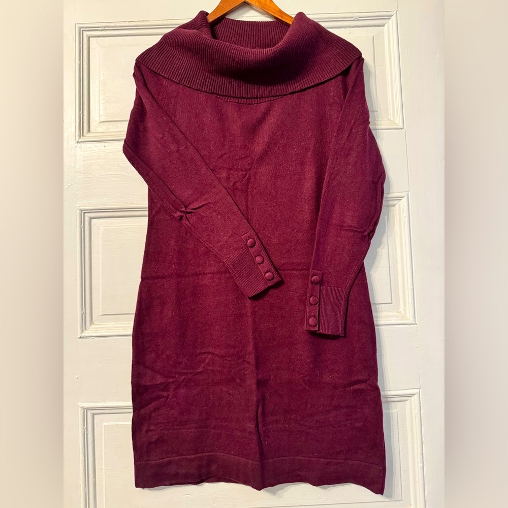 Banana Republic cowl neck sweater dress